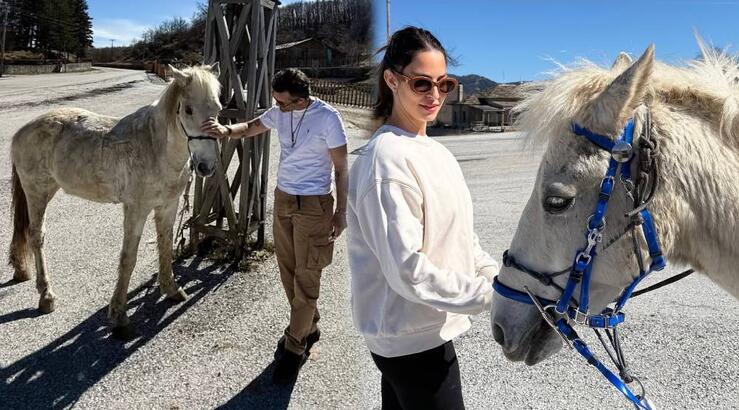 Ευριπίδου – Μιχόπουλος: Η «απόδραση» στο Μέτσοβο – Η ιππασία και το απρόοπτο [εικόνες]