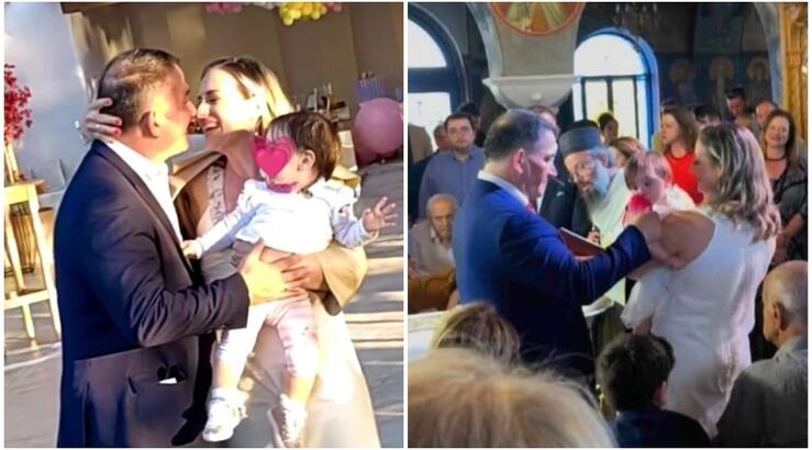 Πύρρος Δήμας – Αφροδίτη Σκαφίδα: Βάφτισαν την κόρη τους! [εικόνες]