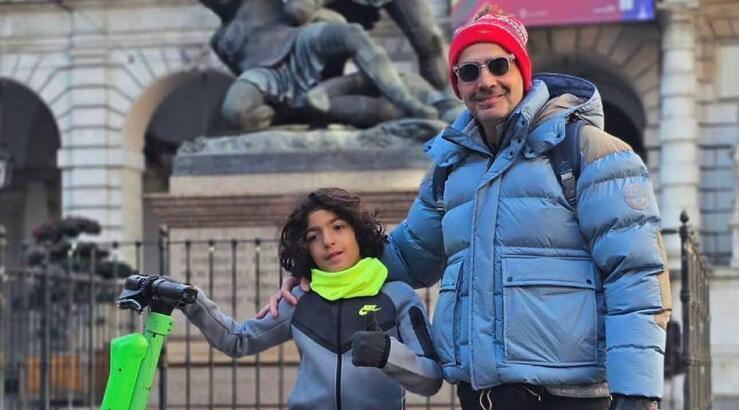 Μιχάλης Σοφοκλέους: To ταξίδι του στο Τορίνο με τον γιο του, Σοφοκλή [εικόνες]