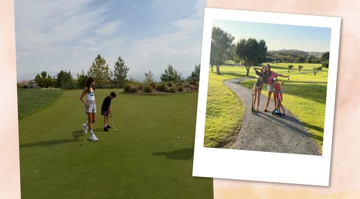 Κωνσταντίνα Ευριπίδου: Παίζει golf με τα παιδιά της σε resort στην Πάφο [εικόνες & βίντεο]