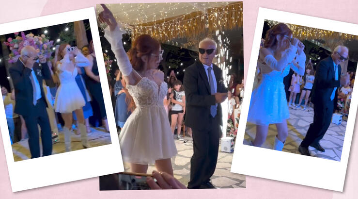 Χριστιάνα Θεοδώρου: Ο χορός με τον πατέρα της που εντυπωσίασε στο wedding party [βίντεο]