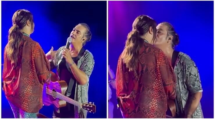 Διονύσης Σχοινάς: H on stage αφιέρωση στην Καίτη Γαρμπή και το τρυφερό φιλί που της χάρισε [βίντεο]