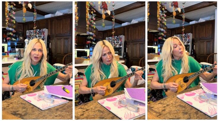 Άννα Βίσση: Παίζει μπουζούκι και πραδέχεται πως..."Δεν το έχω με τίποτα" [βίντεο]