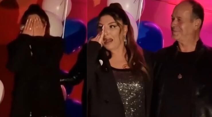 Έλενα Παπαρίζου: Ξέσπασε σε κλάματα όταν είδε σε βίντεο τον πατέρα της