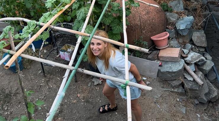 Xριστιάνα Αριστοτέλους: Σαββατοκύριακο στο χωριό [εικόνες]