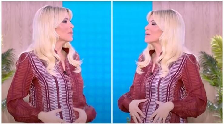 Καινούργιου: Ζητούσε on air φαγητό χαιδεύοντας και κρατώντας την κοιλιά της [βίντεο]