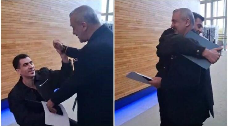 Φειδίας: Η στιγμή που πέφτει στα γόνατα παρακαλώντας τον Φουρλά να μπει στο ψηφοδέλτιο του κόμματός του [βίντεο]