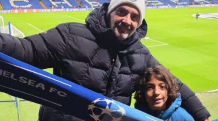 Μιχάλης Σοφοκλέους: Στο Stamford Bridge με τον γιο του [εικόνα]