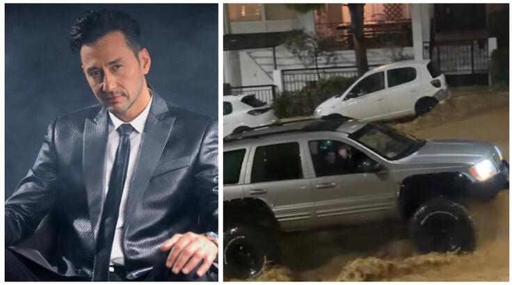 Πάνος Καλίδης: Βγήκε στους πλημμυρισμένους δρόμους της Αθήνας για να βοηθήσει εν μέσω κακοκαιρίας [βίντεο]