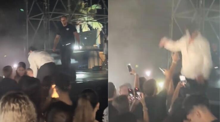 Αναστάτωση σε παραλιακό club του Πρωταρά: Έλληνας τραγουδιστής έπεσε από τη σκηνή [βίντεο]