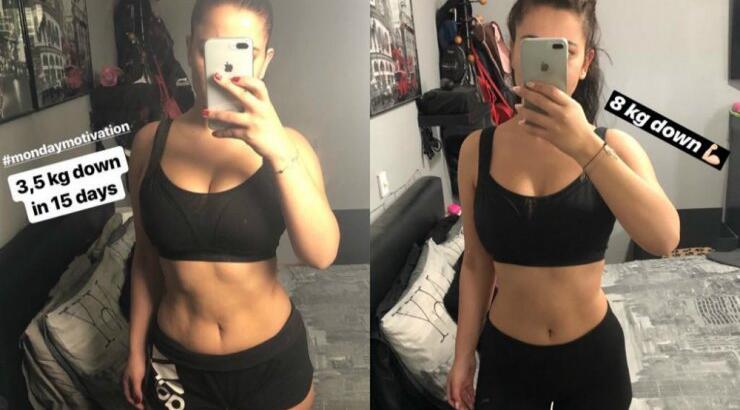 Επώνυμη Κύπρια μας δείχνει τα αποτελέσματα της διατροφής που ακολουθεί τον τελευταίο μήνα