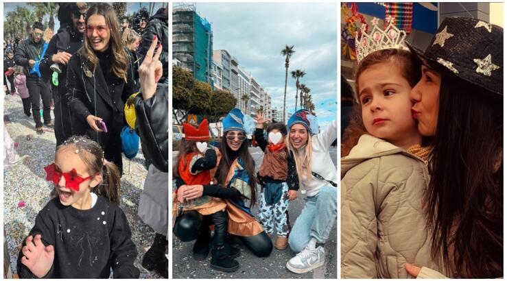 Επώνυμες Κύπριες μανούλες συνόδευσαν τα παιδιά τους στις καρναβαλίστικες παιδικές παρελάσεις [εικόνες]