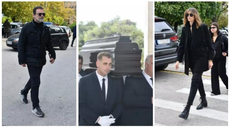 Σύσσωμος ο καλλιτεχνικός κόσμος στο τελευταίο «αντίο» στον Μανούσο Μανουσάκη [εικόνες]