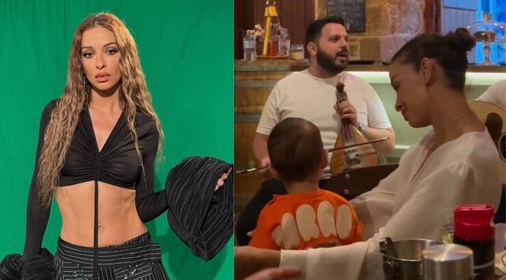 Ελένη Φουρέιρα: Με τον γιο της σε κρητικό γλέντι λίγες ώρες πριν παντρέψει τον Παντελή Τουτουντζή