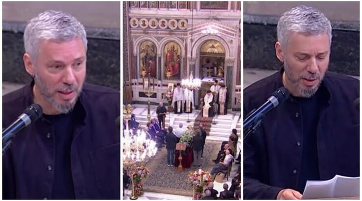 Αλκίνοος Ιωαννίδης: Συγκίνησε τους πάντες με τον επικήδειο λόγο του στην κηδεία Σαββόπουλου [βίντεο]