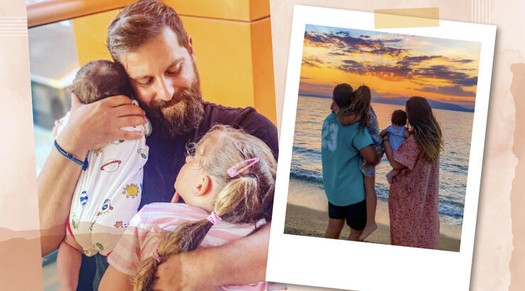 Πάνος Μακρής: Έσβησε κεράκια αγκαλιά με τα παιδιά του [εικόνες]