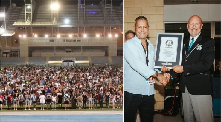 Η Κύπρος μας στο ρεκόρ Guinness με τη μεγαλύτερη εναλλασσόμενη αλυσίδα ανθρώπων που κρατούν τους καρπούς του