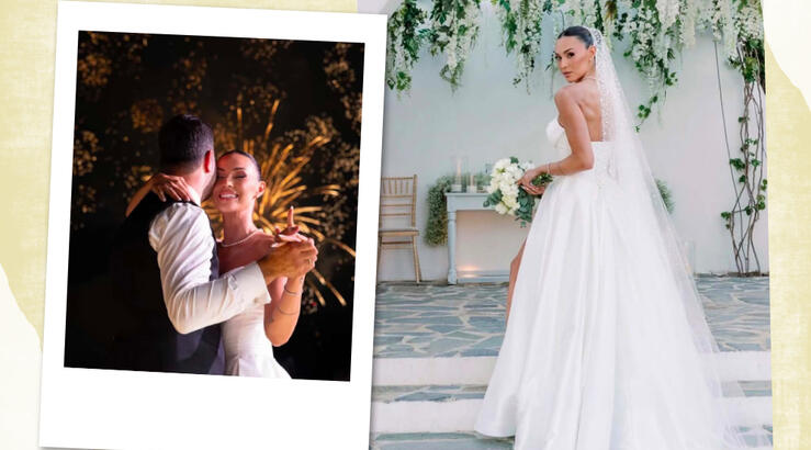 Δώρα Παντελή: Με κυπριακή υπογραφή το party dress του γάμου της 