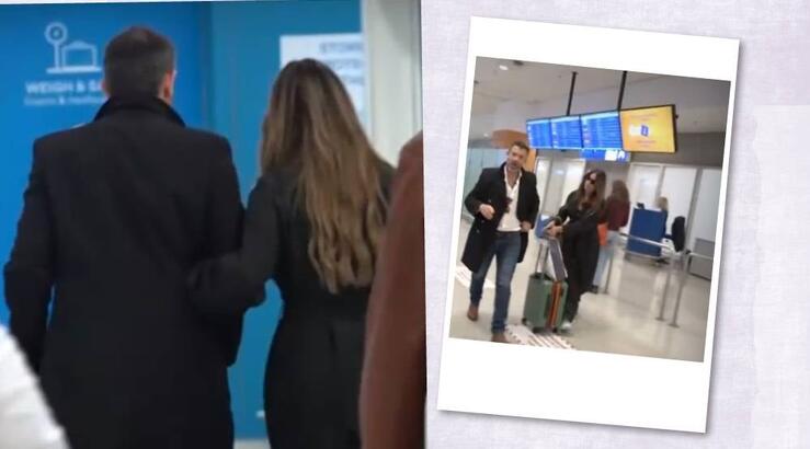 Φίλιππος Μιχόπουλος - Κωνσταντίνα Ευριπίδου: Αγκαλιά στο αεροδρόμιο [βίντεο]