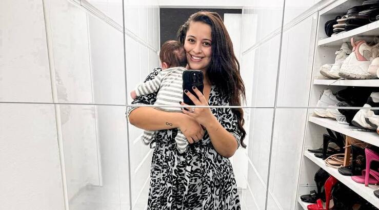 Μιχαέλλα Θεοδώρου: Ξέγνοιαστες στιγμές με τον τριών μηνών γιο της στην Παραμυθούπολη 