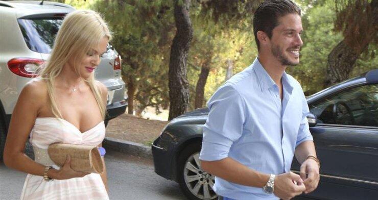 Νίκος Οικονομόπουλος - Βίκυ Κάβουρα: Κοινή δημόσια εμφάνιση στην βάπτιση της Ηλέκτρας Λύρα