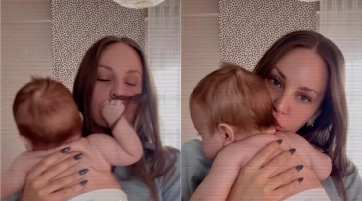 Ανδρομάχη: Πόσταρε το πιο τρυφερό βίντεο να μιλάει στο γιο της και να τον νανουρίζει