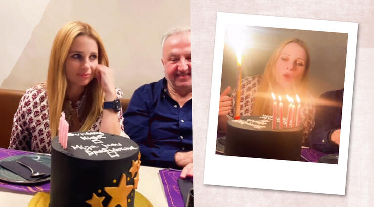 Χριστιάνα Αριστοτέλους: Έσβησε τούρτα με τους συνεργάτες της [βίντεο]