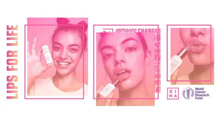 H 3ina στηρίζει το World Cancer Research δημιουργώντας το limited edition Lips for Life