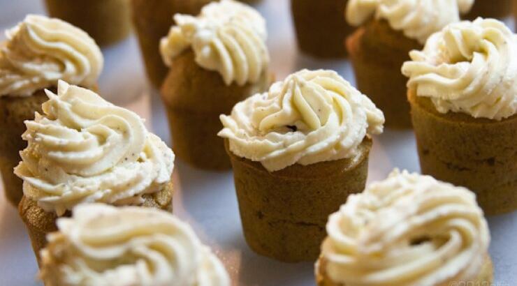 Cupcakes με κόκκινη κολοκύθα