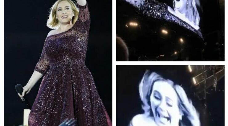 Πανικός στη σκηνή! Έτρεχε τρομαγμένη η Adele σε συναυλία της! [βίντεο]