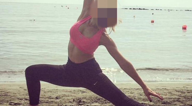 Ποια επώνυμη Κύπρια κάνει pilates στην παραλία;