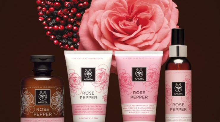 Apivita, Rose Pepper: Η σειρά για σύσφιξη, κυτταρίτιδα και τοπικό πάχος