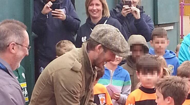 Ο Beckham στηρίζει το γιο του [εικόνες]