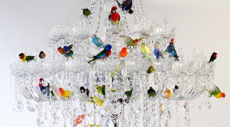 Πολυέλαιος με πουλιά