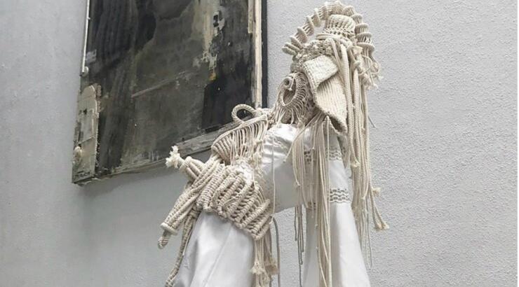 Γλυπτά από macramé