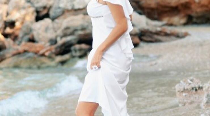 Ελένη Μενεγάκη: Δείτε την για πρώτη φορά στο γήπεδο 