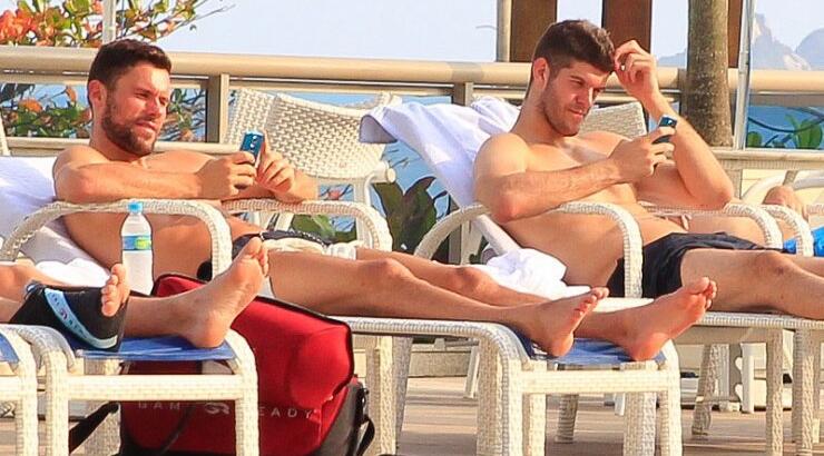 Αφήσαν λίγο το Μουντιάλ για την πισίνα [εικόνες]