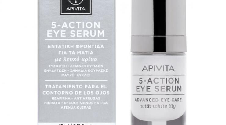 5 - Action Eye Serum με λευκό κρίνο από την Apivita