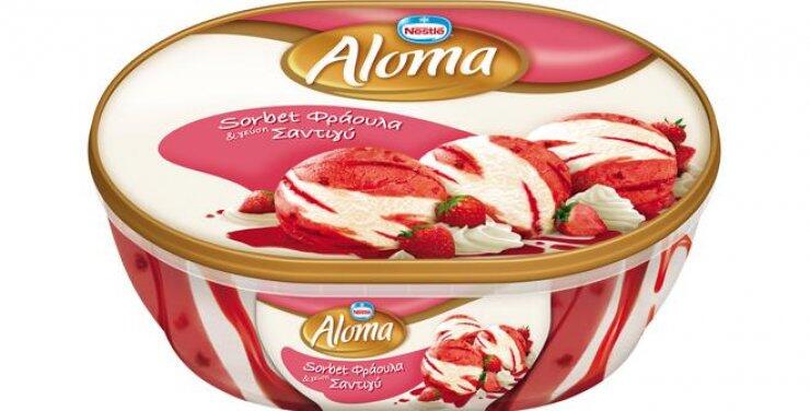 Δοκίμαστε το νέο Aloma Sorbet Φράουλα και Σαντιγύ!