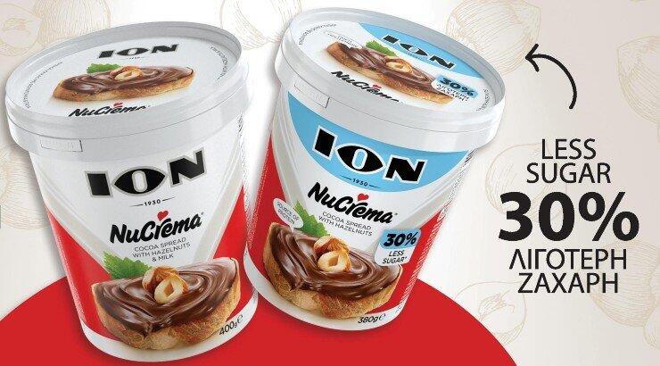 Νέα ION Nucrema φουντουκιού με νέα συνταγή και ανανεωμένη εμφάνιση 
