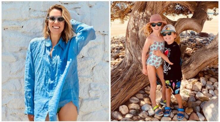 Βίκυ Καγιά: Οι διακοπές με τα παιδιά της στη Νάξο [εικόνες]