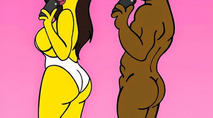 Kim-Kanye: Τώρα και cartoon [εικόνες]
