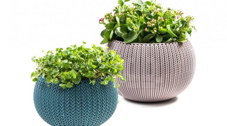 Πλεκτή γλάστρα!