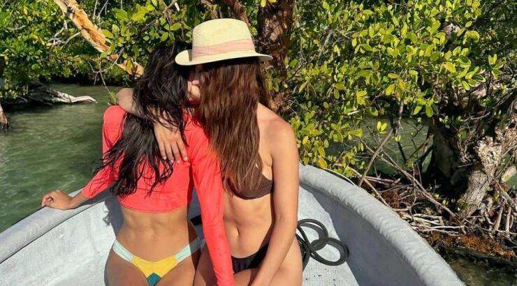 Κούκλα Ελληνίδα μοντέλο περήφανη στην τελετή αποφοίτησης της συζύγου της [εικόνες]