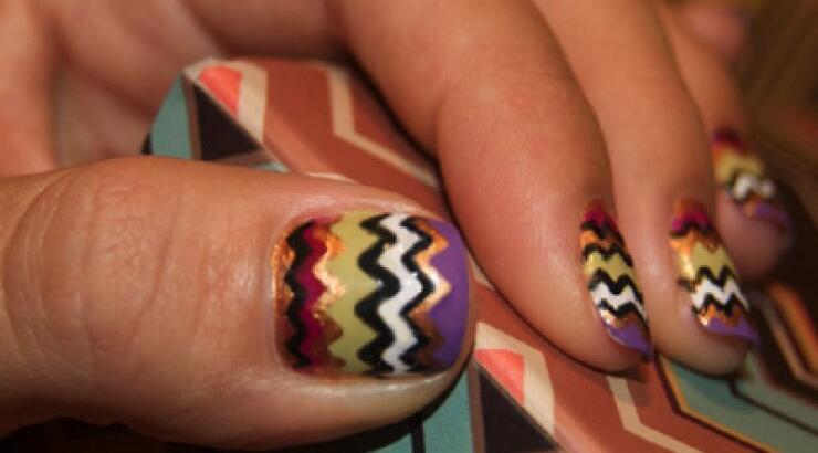 Missoni Boho Nail Art