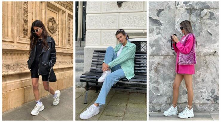  Λευκά sneakers: 6 fashion girls φοράνε την τάση