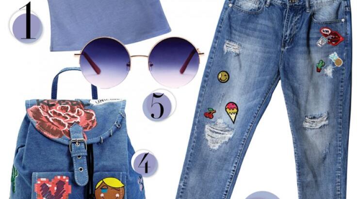 Denim with patches!