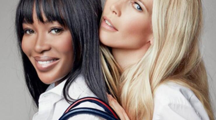 Naomi Campbell και Claudia Schiffer στην καμπάνια του Tommy Hilfiger