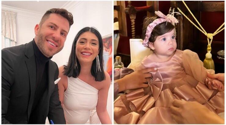 Νάσια Σιαηλά – Γιώργος Νικολάου: Βάφτισαν την κόρη τους, Άρια [εικόνες]