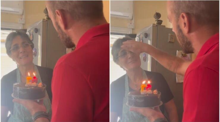 Νεκτάριος Αλεξάνδρου: Έκανε έκπληξη στη μητέρα του για τα γενέθλιά της [βίντεο]